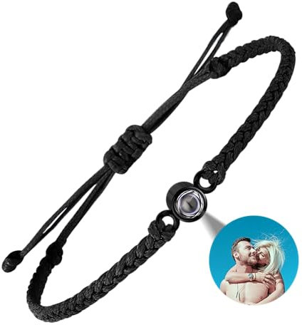 EMIRISTIC Personalized Photo Bracelet With Picture Inside - Handmade Custom Image Bracelet Valentine's Day Birthday Any Special Day Gifts
