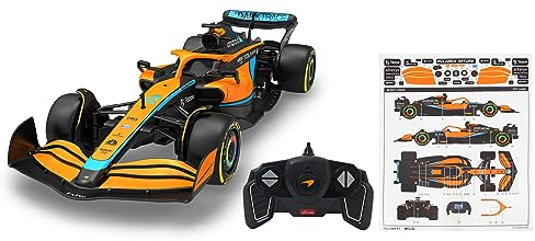 JAMARA McLaren MCL36 1:18 2,4GHz - 2,4GHz für Mehrspielerbetrieb, offiziell lizenziert, originalgetreue Lackierung, RC-Auto, Orange