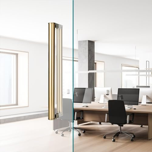 tirador de puerta Perilla de Puerta de Vidrio Comercial, Manija de Puerta de Entrada de Doble Cara, Puerta Garaje Acero Inoxidable, Barra Empuje Espalda Espalda, Barra Empuje Puerta Empotrada Lisa (C