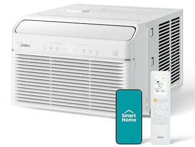 Midea MAW08HV1CWT Smart Inverter - Unità per finestra a caldo, colore: Bianco