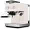 KitchenAid Machine a Café Grain - Machine à expresso semi-automatique - Machine Expresso et Cappuccino avec broyeur à café conique intégré - pot à lait 355 ml - Blanc