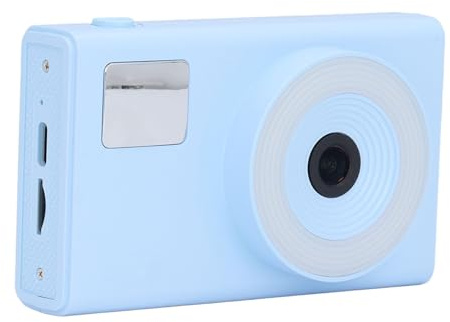 Appareil Photo Numérique, Appareil Photo à Carte Compacte, Caméra d'entrée, Zoom Numérique 4K UHD 16x 2 Appareil Photo Bleu Clair Compact Portable à écran de 4 Pouces, 3