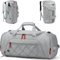 TAIHOYIN Sporttasche Herren 40L Reisetasche Rucksack mit Schuhfach und Nassfach Wasserdicht Trainingstasche Damen Fitness Gymtasche für Weekender Sport Duffel Bag, Grau