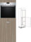 Premium-Ambiente CAF152 Hochschrank 1-türig für Herd/Micro 154cm hoch 60cm breit Softclosing eingelassener Griff EURODEKOR®(eGriff-Anschlag rechts, 12 Shorewood)