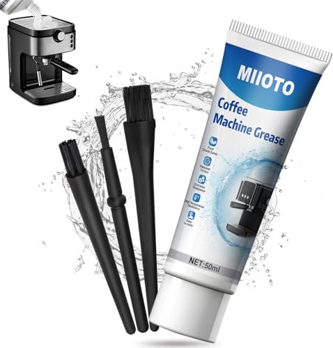 Miioto Fett für Kaffeevollautomaten, Spezial Armaturenfett, Schmierfett für Kaffeevollautomaten, Armaturenfett für Kaffeemaschinen, O-Ringe, Dichtungen-50g