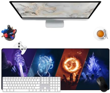 Destiny 2 Game Mouse Pad 800 x 300 x 3 mm Sci-Fi Cartoon Game Mouse Mat for Gamer-Office-Home and Laptops