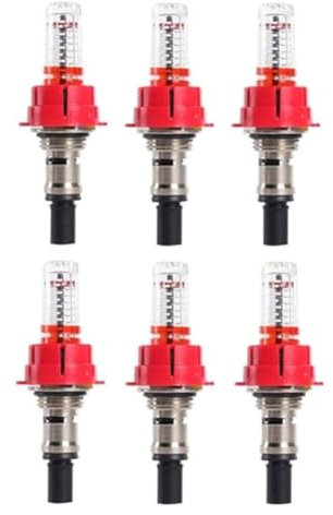 HondoKet 6-Teiliger Durchflussmesser für Fußbodenheizungsverteiler, Visueller Durchflussüberwachungsregler für Fußbodenheizungssysteme (1/2)