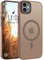 ORDA Magnetic Case for iPhone 11 Case Compatible with MagSafe, for iphone 11 phone case Translucent Matte Back Slim Shockproof Phone Cover phone case for iphone 11 6.1-Inch Desert Gold