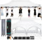 COBIZI Faltpavillon 3x6 Wasserdicht Stabil Winterfest mit Seitenwand,Pop Up Pavillon Partyzelt,Sonnenschutz Gartenpavillon,Pavillon Faltbar mit Tasche mit Rollen(3 mal 6m Weiss)