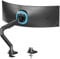 Single Monitor Arm Heavy-Duty for 17-49 inch Screen - Supports Up to 44 lbs,Ultrawide Full Motion Monitor Arm Desk Mount for Office & Gaming,Fully Adjustable,Max VESA 100/100 mm, Black