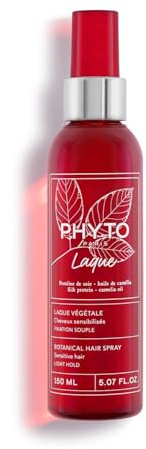 PHYTO – Laque Fixation Souple pour une Coiffure Naturelle et Durable, Flacon 150mL - lot de 2 - Vendu par Lot