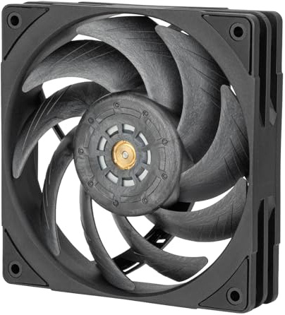 SilverStone Technology FHS120 24V - 24V 120mm Hochleistungs-PWM-Industrie-Lüfter mit starkem Luftstrom von 110 CFM, SST-FHS120-24V