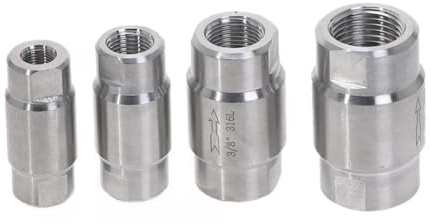 YLQUXEUV 1 STÜCK 1/2 304 Edelstahl hochdruck-rückschlagventile Gas Wasser einwegventil DN15