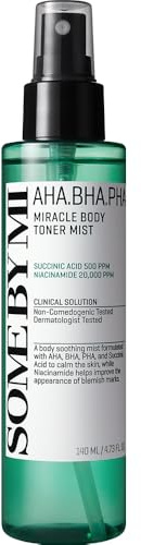 SOME BY MI AHA BHA PHA 30 Days Miracle Body Toner Mist – 140 ml – Körper-Akne-Spray für Rücken und Brust, exfolierender Körpernebel mit Salicylsäure, Teebaum und Niacinamid – koreanische Hautpflege