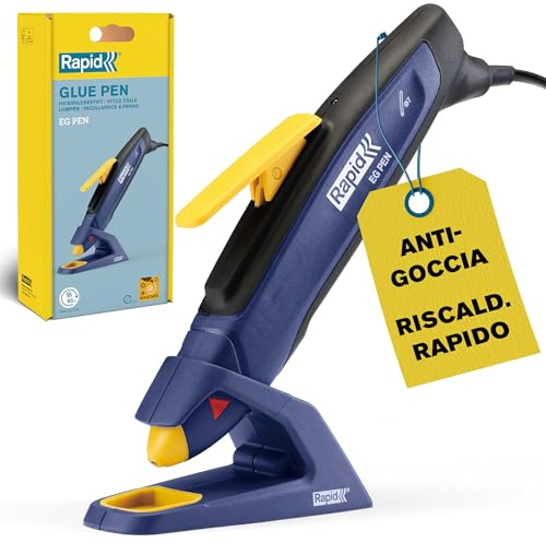 Rapid Pistola per Colla EG Pen per Stick da 7 mm, per Decorazioni e Hobby | Pistola di Precisione per Lavoretti, Riscaldamento Rapido in 60 Secondi, Erogazione Controllata
