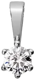 Lyomi Damen Anhänger 585/- Gold 0,8cm Glänzend Diamant Lab Grown weiß 0,10ct. 067340224-1