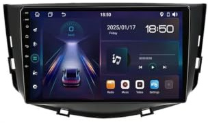 GPS Navi Navigationsgerät 2 Din für Lifan X60 2011-2016 mit Bluetooth Fm Radio, Mirror Link, USB, Aux, Bluetooth Unterstützt Tpms Lenkradsteuerung, 4 Kern 1G+32G