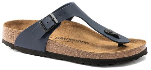 Birkenstock Classic Gizeh Birko-Flor 143621, Zehentrenner, Blau (Blau 75), 40 EU (7 UK)