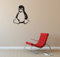 blattwerk-design Wandtattoo: Linux Tux - Pinguin - Open Source Maskottchen //Farb- u. Größenwahl (850 mm x 600 mm, Braun)