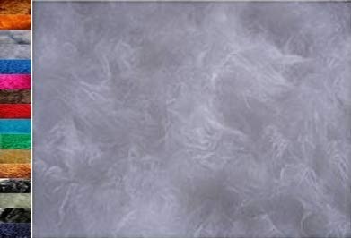 STOFFBOOK WEICH KUNSTFELL HOCHLANDRIND LANGHAAR FELL WINDSCHUTZ MIRKOFON TEDDYFELL FLOKATI FELLIMITAT STOFFE, B632 Weiß