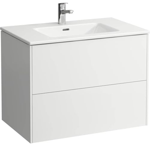 LAUFEN WASCHTISCH MIT WASCHBECKEN UN PRO S 80 Weiss