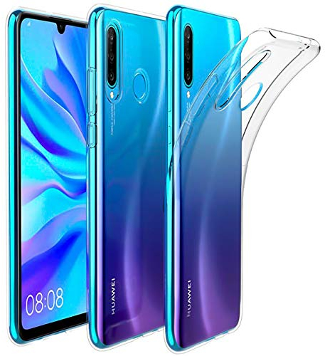 Verco Handyhülle für Huawei P30 Lite Case, Handy Cover für P30 Lite Hülle Transparent Dünn Klar Silikon, durchsichtig