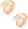 Vicmag 2PCS Copper Magnetic Rings for Women with 2 Strong Ultra Strength Magnets 99.99% Solid Pure Copper Adjustable with Gift Box (Love Heart) (Rose Gold)