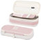 Mamowla Federmäppchen Mädchen Mäppchen, Groß Kapazität Federtaschen für Schule & Büro Teenager Stiftetasche Taschenbeutelhalter Schreibwaren Pencil Case Geschenk (Rosa)