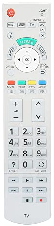 Annadue Télécommande TV pour Télécommande de Remplacement pour Téléviseur Intelligent pour N2QAYB000842 THL47WT60A THL50DT60A, 2 Piles AA Nécessaires (Non