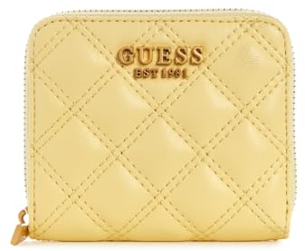 GUESS Giully SLG Small Zip Around Wallet Yellow