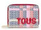 TOUS Geldbörse Cecilia Multi beige-rot, Beige, Baumwolle, Klassisch, Dreifach gefaltet, Damen, Frauen, WALLET