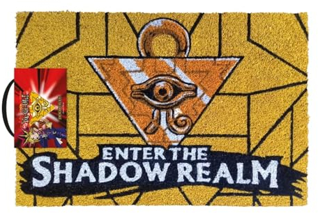 Pyramid Europe Yu-Gi-Oh! Fußmatte (Enter The Shadow Realm Design) Kokosfaser Türmatte, Außen und Innen 60cm x 40cm - Offizielles Lizenzprodukt