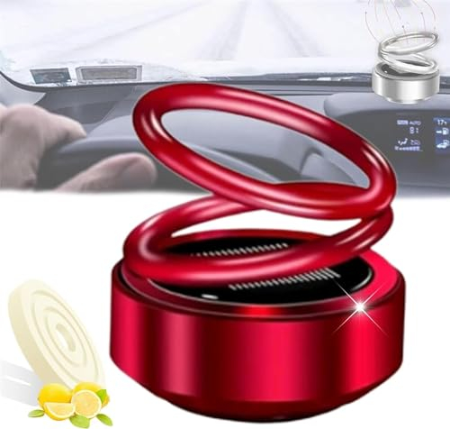 AEXZR Tragbare kinetische Mini-Diffusor, automatisch rotierende für Auto & Haushalt (rot)