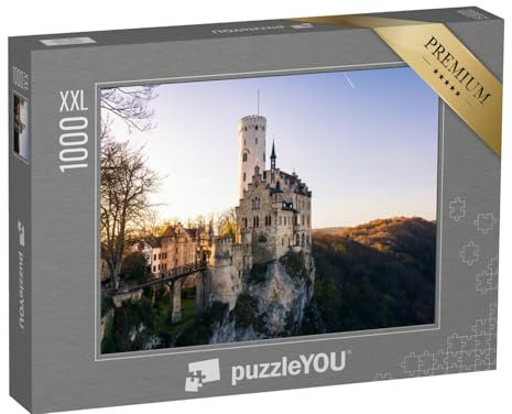 Puzzle 1000 Teile XXL „Schloss Lichtenstein, Schwäbische ALB, Baden-Württemberg“