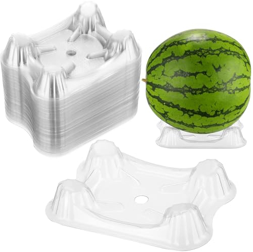 Irenare Melonenwiegen aus Kunststoff, Wassermelonen-Halter für Garten, Wassermelonenständer, Pflanzen-Gartenstütze, Schutz für Kürbis, Kürbis und Obst, hält bis zu 9 kg, 30 Stück