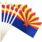 20 Stück Handflaggen Arizona-Flaggen 12,7 x 20,3 cm – kleine Staat Arizona AZ Flaggen auf Holzstäbchen mit Speerspitze, Mini-Arizona-Flagge für Wahlen, patriotische Dekorationen, Unabhängigkeitstag