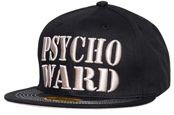 King Kerosin herr Flat Brim Cap | Baseballkeps | Keps | Psycho Ward | 3D-broderi | Tryck | Snapback Psycho Ward