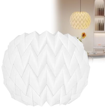 Nordische Kreativpapier lampenschirm Deko Papier lampions 1 Stück Origami Design Papier Lampenschirm hängelampe lampenschirme papierlampenschirm gestell für Wohnzimmer Schlafzimmer Esszimmer