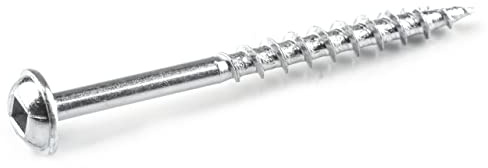 Kreg SML-C2-250 Zinc Pocket-Hole Screws, 2 Inch, #8 Coarse Thread, Maxi-Loc Head (250 Count)