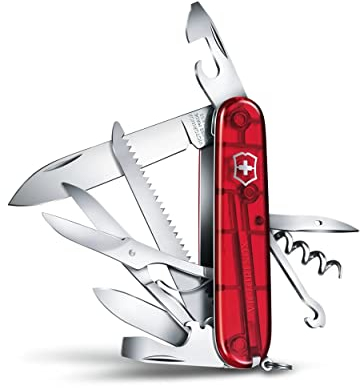 Victorinox Huntsman Swiss Army Knife, Medium, Multi Tool, Camping Knife, 15 Functions, Large Blade, Bottle Opener