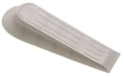DOOR JAM STOP WEDGE PLASTIC WHITE ( pack of 3 )