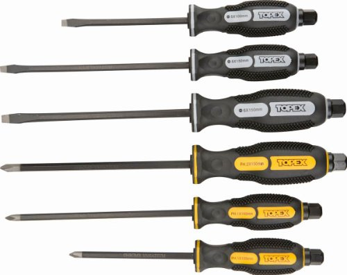 6-tlg. Profi Schraubendreher Satz CrV magnetisches Schraubenzieher Set