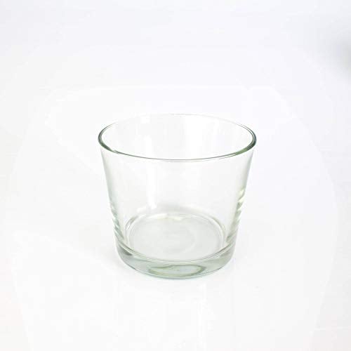 innaGLAS INNA-Glas Bougeoir - Pot à orchidée Alena en Verre, Transparent, 12,5cm, Ø 14,5cm - Cache-Pot en Verre - Petit Vase Transparent