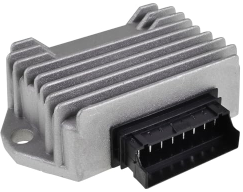 Spannungsregler 12V / Gleichrichter – kompatibel mit Piaggio TPH 50, Gilera Typhoon 50 DT 93–97 TEC1T, Vespa LX 50 2T ZAPC381, Runner 50 SP ZAPC461 – 8-Pin Regler für Batterie & Licht