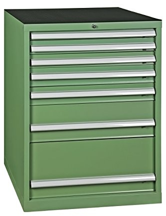 Werkzeugschrank, Schubladenschrank 7 Schubladen, grün