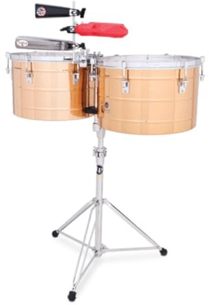 Latin Percussion, Timbales Tito Puente Thunder Timbs, Bronze, 15 et 16, LP258-BZ