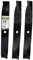 Maxpower 561381B Lot de 3 Lames à Levage élevé pour tondeuses Toro Time Cutter Z de 127 cm Remplace Le numéro OEM 110-6837-03, 112-9759-03, et 115-5059-03