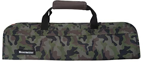 Messermeister 8-Pocket Padded Knife Roll, Camouflage