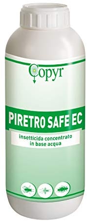 COPYR | Piretro Safe Ec: Insetticida Concentrato contro insetti volanti, mosche, zanzare, insetti striscianti e scarafaggi - flacone 1000 ml