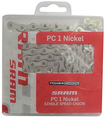 Sram Kette PC 1 Nickel 114 Glieder 1/2 x 1/8 Nickel Fahrrad
